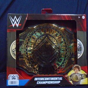 WWE Intercontinental Championship Title Belt Replica Mattel Kids Toy Plastic